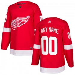Detroit Red Wings Custom 2017-18 Adidas Red NHL Jersey Authentic