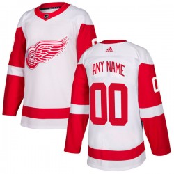 Detroit Red Wings Custom 2017-18 Adidas White NHL Jersey Authentic