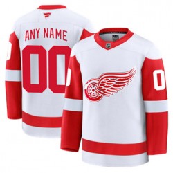 Detroit Red Wings Custom Fanatics 2024-2025 Away White NHL Jersey Authentic