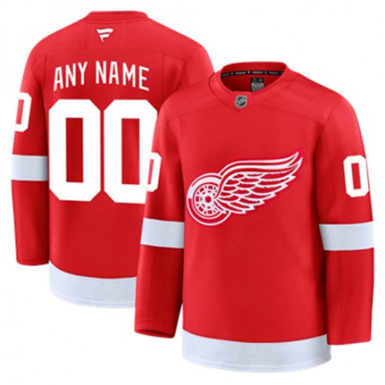 Detroit Red Wings Custom Fanatics 2024-2025 Home Red NHL Jersey Authentic