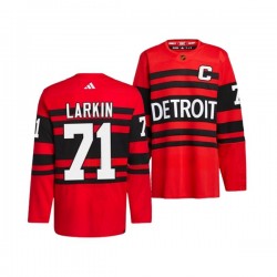 Detroit Red Wings DYLAN LARKIN 71 Adidas 2022-2023 Reverse Retro Red NHL Jersey Authentic