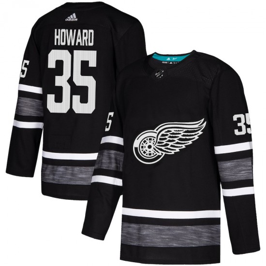 Detroit Red Wings Jimmy Howard 35 Black 2019 All-Star Adidas NHL Jersey Authentic