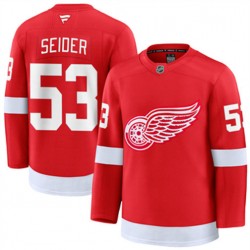 Detroit Red Wings Moritz Seider 53 Fanatics 2024-2025 Home Red NHL Jersey Authentic