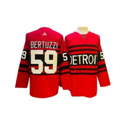 Detroit Red Wings Tyler Bertuzzi 59 Adidas 2022-2023 Reverse Retro Red NHL Jersey Authentic
