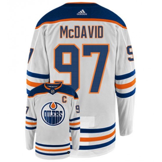 Edmonton Oilers CONNOR MCDAVID 97 White Adidas NHL Jersey