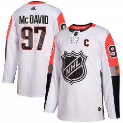 Edmonton Oilers Connor McDavid 97 2018 All-Star Pacific Division White Adidas NHL Jersey Authentic
