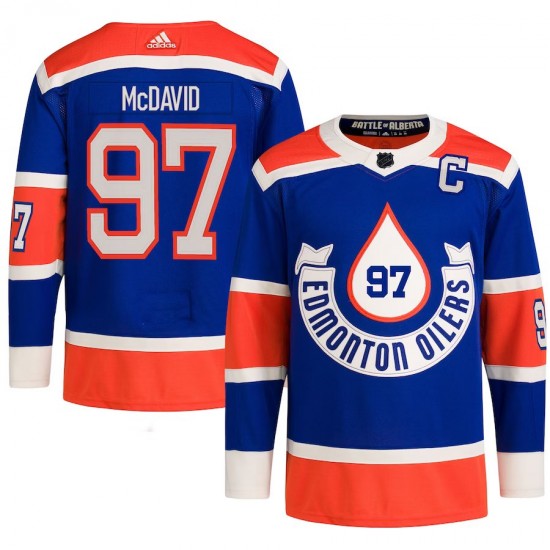 Edmonton Oilers Connor McDavid 97 Adidas 2023 Heritage Classic Primegreen NHL Jersey Authentic