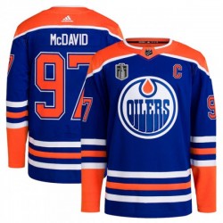Edmonton Oilers Connor McDavid 97 Adidas 2024 Stanley Cup NHL Jersey Authentic