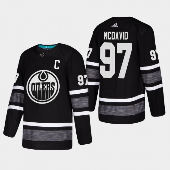 Edmonton Oilers Connor McDavid 97 Black 2019 All-Star Adidas NHL Jersey Authentic