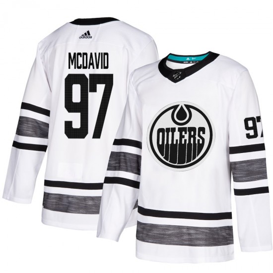 Edmonton Oilers Connor McDavid 97 White 2019 All-Star Adidas NHL Jersey Authentic