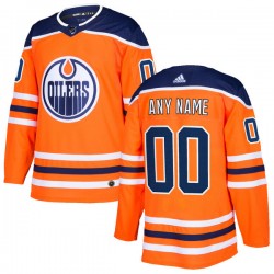 Edmonton Oilers Custom 2017-18 Adidas Royal NHL Jersey Authentic