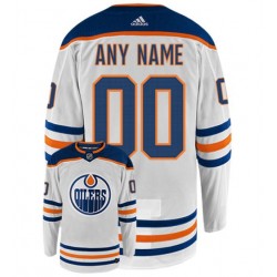 Edmonton Oilers Customize White Adidas NHL Jersey