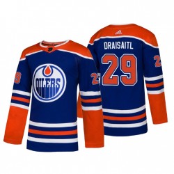 Edmonton Oilers Leon Draisaitl 29 Alternate Adidas Authentic 2018-19 NHL Jersey