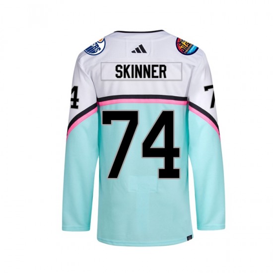 Edmonton Oilers STUART SKINNER 74 2023 All-Star Adidas White NHL Jersey Authentic