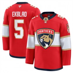 Florida Panthers Aaron Ekblad 5 Fanatics 2024-2025 Home Red NHL Jersey Authentic
