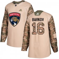 Florida Panthers Aleksander Barkov 16 2017-18 Adidas Camo Veterans Day Practice NHL Jersey Authentic