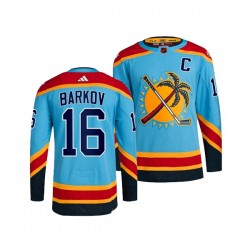 Florida Panthers Aleksander Barkov 16 Adidas 2022 Reverse Retro Blue NHL Jersey Authentic