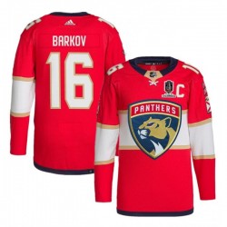 Florida Panthers Aleksander Barkov 16 Adidas 2024 Stanley Cup Champions NHL Jersey Authentic