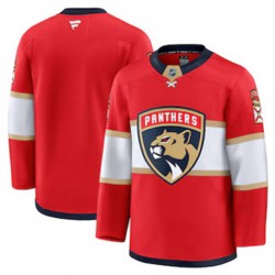 Florida Panthers Blank Fanatics 2024-2025 Home Red NHL Jersey Authentic