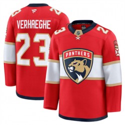 Florida Panthers Carter Verghaeghe 23 Fanatics 2024-2025 Home Red NHL Jersey Authentic