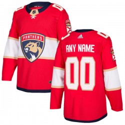 Florida Panthers Custom 2017-18 Adidas Red NHL Jersey Authentic
