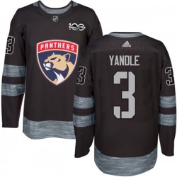 Florida Panthers Keith Yandle 3 1917-2017 100th Anniversary Adidas Black NHL Jersey Authentic