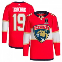 Florida Panthers Matthew Tkachuk 19 Adidas 2024 Stanley Cup Champions NHL Jersey Authentic