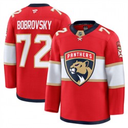 Florida Panthers Sergei Bobrovksy 72 Fanatics 2024-2025 Home Red NHL Jersey Authentic