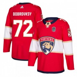 Florida Panthers Sergei Bobrovsky 72 Adidas 2024 Stanley Cup NHL Jersey Authentic