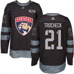 Florida Panthers Vincent Trocheck 21 1917-2017 100th Anniversary Adidas Black NHL Jersey Authentic