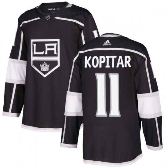 Los Angeles Kings Anze Kopitar 11 2017-18 Adidas Black NHL Jersey Authentic