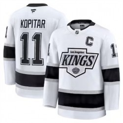 Los Angeles Kings Anze Kopitar 11 Fanatics 2024-2025 Away White NHL Jersey Authentic
