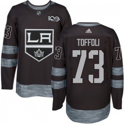 Los Angeles Kings Tyler Toffoli 73 1917-2017 100th Anniversary Adidas Black NHL Jersey Authentic