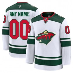 Minnesota Wild Custom Fanatics 2024-2025 Away White NHL Jersey Authentic