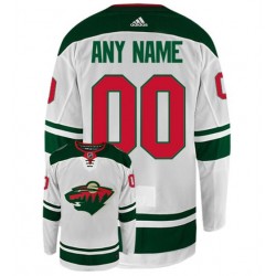 Minnesota Wild Customize White Adidas NHL Jersey
