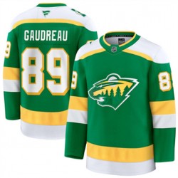 Minnesota Wild Frederick Gaudreau 89 Adidas 2023-2024 Alternate Green NHL Jersey Authentic