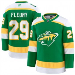 Minnesota Wild Marc-Andre Fleury 29 Adidas 2023-2024 Alternate Green NHL Jersey Authentic