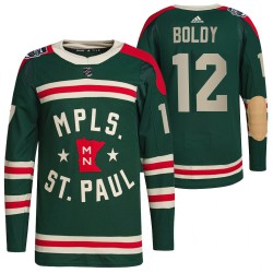 Minnesota Wild Matt Boldy 12 2022 Winter Classic NHL Jersey Authentic
