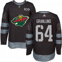 Minnesota Wild Mikael Granlund 64 1917-2017 100th Anniversary Adidas Black NHL Jersey Authentic