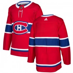 Montreal Canadiens Blank 2017-18 Adidas Red NHL Jersey Authentic