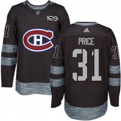 Montreal Canadiens Carey Price 31 1917-2017 100th Anniversary Adidas Black NHL Jersey Authentic