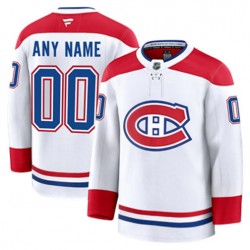 Montreal Canadiens Custom Fanatics 2024-2025 Away White NHL Jersey Authentic