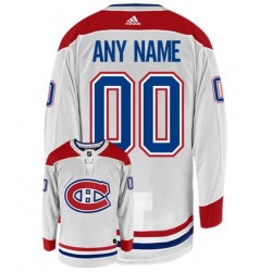 Montreal Canadiens Customize White Adidas NHL Jersey