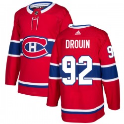 Montreal Canadiens Jonathan Drouin 92 2017-18 Adidas Red NHL Jersey Authentic
