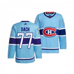 Montreal Canadiens KIRBY DACH 77 Adidas 2022-2023 Reverse Retro Blue NHL Jersey Authentic