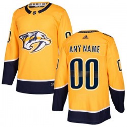 Nashville Predators Custom 2017-18 Adidas Gold NHL Jersey Authentic