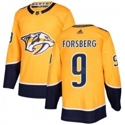Nashville Predators Filip Forsberg 9 2017-18 Adidas Gold NHL Jersey Authentic
