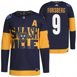 Nashville Predators Filip Forsberg 9 Adidas 2022 Stadium Series NHL Jersey Authentic