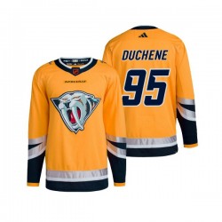 Nashville Predators Matt Duchene 59 Adidas 2022-2023 Reverse Retro 2.0 Yellow NHL Jersey Authentic