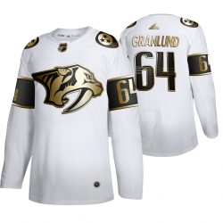 Nashville Predators Mikael Granlund 64 Adidas 2019-20 Authentic Golden Edition White NHL Jersey